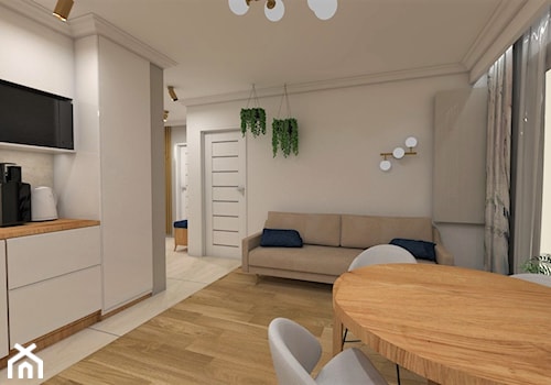 Mieszkanie w stylu skandynawskim w pastelowej odsłonie - Kuchnia, styl skandynawski - zdjęcie od Katarzyna Wnęk