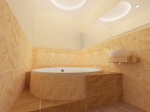 Beżowa łazienka - Łazienka, styl nowoczesny - zdjęcie od Katarzyna Wnęk