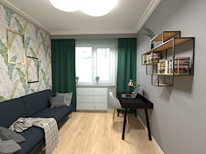Mieszkanie w stylu skandynawskim w pastelowej odsłonie - Garderoba, styl skandynawski - zdjęcie od Katarzyna Wnęk