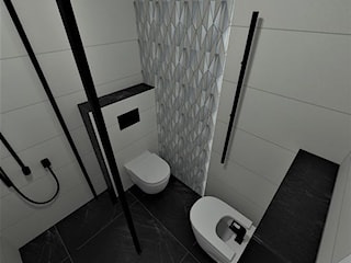 łazienka black&white