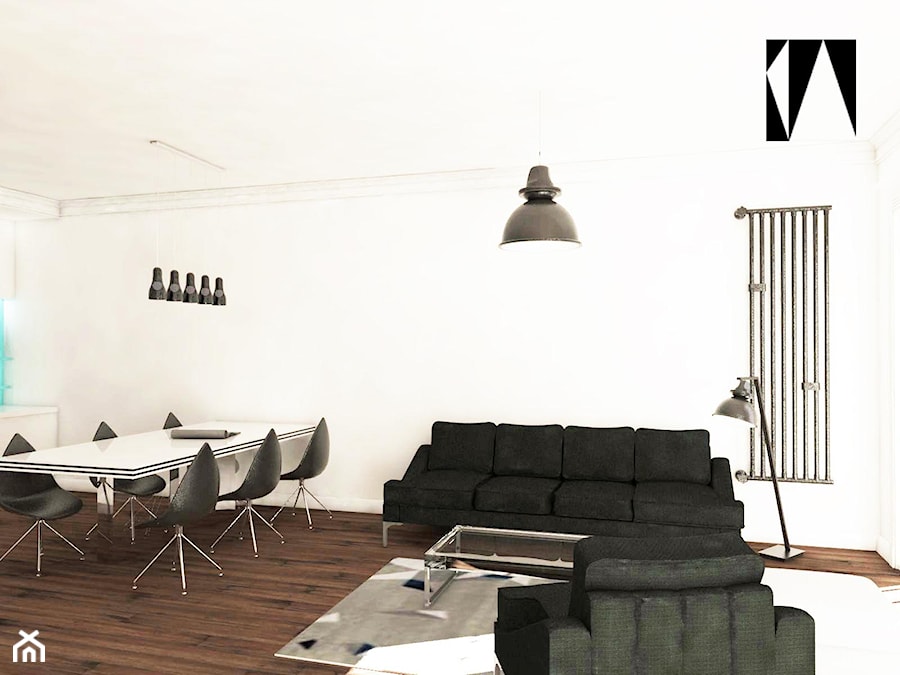 Kawalerka - Salon, styl minimalistyczny - zdjęcie od Katarzyna Wnęk