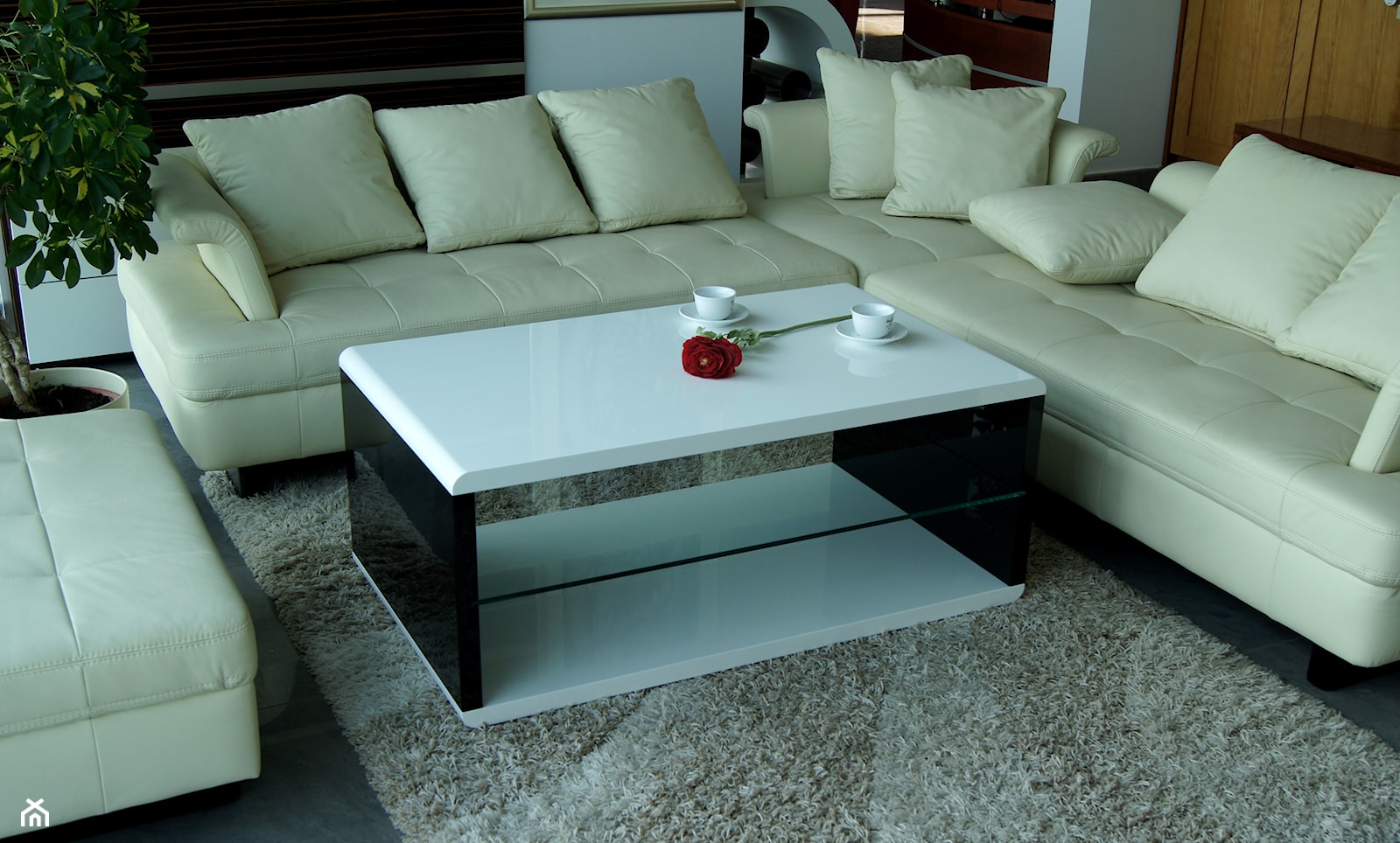Ława, stolik kawowy BLACK&WHITE - Salon, styl nowoczesny - zdjęcie od designmebel - Homebook
