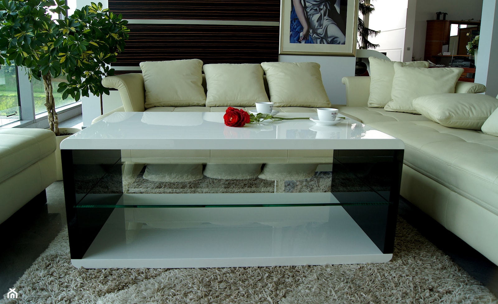 Ława, stolik kawowy BLACK&WHITE - Salon, styl nowoczesny - zdjęcie od designmebel - Homebook