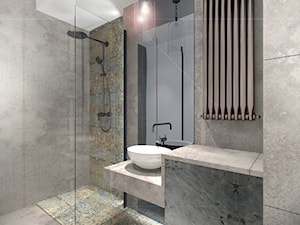 Łazienka industrial - Średnia na poddaszu bez okna łazienka, styl industrialny - zdjęcie od ANO Design