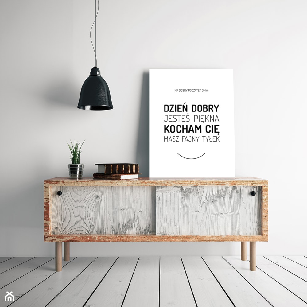 Dzień Dobry, Kocham Cię | Plakat A3, B2 - Zdjęcie Od TYPTYPLL - zdjęcie od TYPTYP - Homebook