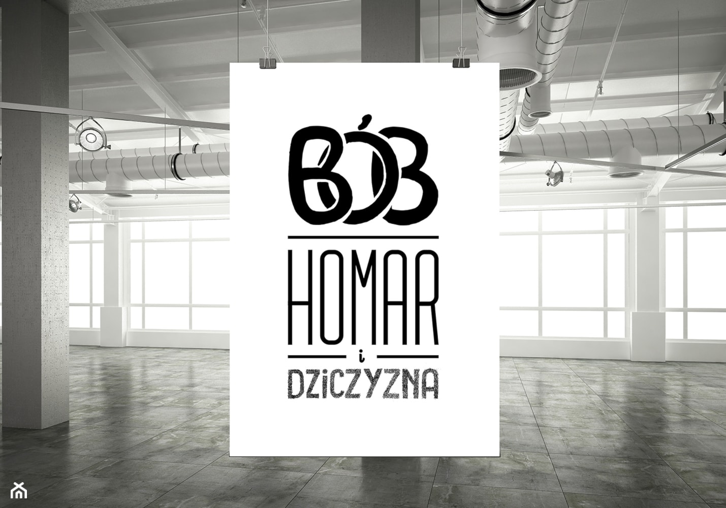 Bób, homar i dziczyzna | Plakat - zdjęcie od TYPTYP - Homebook