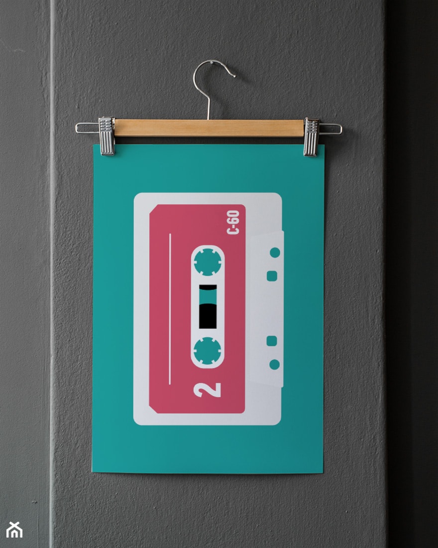 Plakat old school | Cassette - zdjęcie od TYPTYP