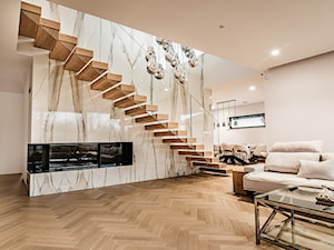 Schody półkowe - Salon, styl glamour - zdjęcie od schody-dywanowe.com