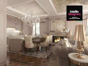 Apartament pałacowy w Krakowie - projektant wnętrz - Salon, styl tradycyjny - zdjęcie od Intellio designers projekty wnętrz