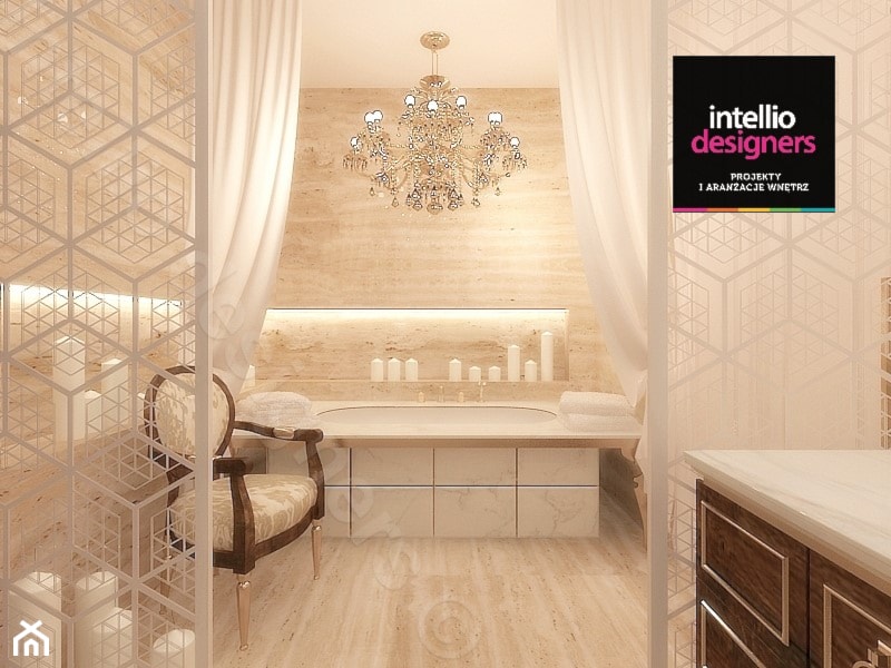 Królewska łazienka - zdjęcie od Intellio designers projekty wnętrz