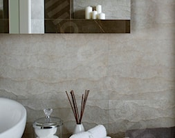 Dom na Podhalu - Mała na poddaszu bez okna z lustrem łazienka, styl nowoczesny - zdjęcie od Intellio designers projekty wnętrz - Homebook