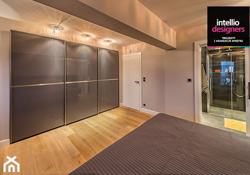Apartment in Cracow - interior design - Sypialnia, styl minimalistyczny - zdjęcie od Intellio designers projekty wnętrz