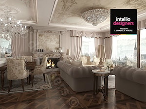 Apartament pałacowy w Krakowie - projektant wnętrz - Salon, styl tradycyjny - zdjęcie od Intellio designers projekty wnętrz