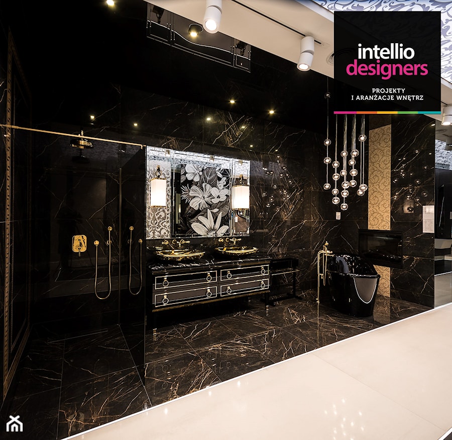 Projekt salonu wyposażenia wnętrz - Łazienka, styl tradycyjny - zdjęcie od Intellio designers projekty wnętrz