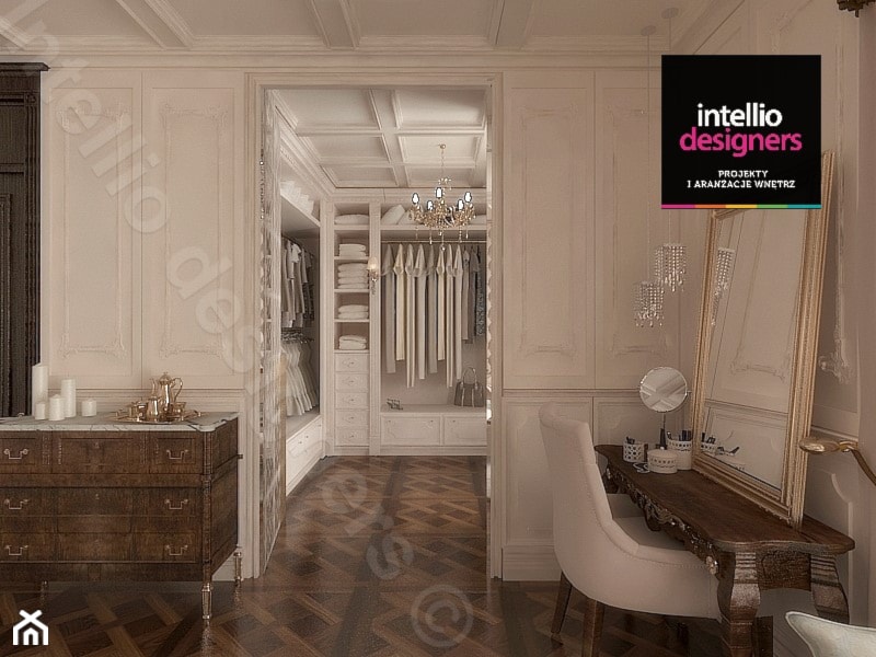 Apartament pałacowy w Krakowie - projektant wnętrz - Sypialnia, styl tradycyjny - zdjęcie od Intellio designers projekty wnętrz