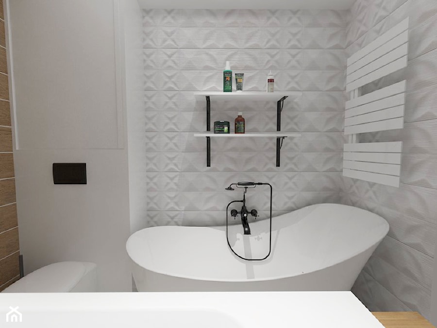 mieszkanie 70 m2 - Łazienka, styl nowoczesny - zdjęcie od white interior design