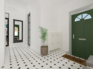 Drugie życie starego domu - Duży biały hol / przedpokój - zdjęcie od white interior design