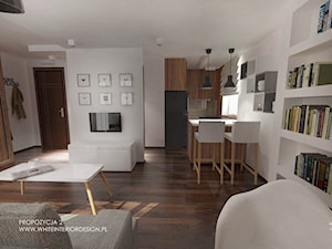 Propozycja 2 Kawalekra 33m2 - Kuchnia, styl nowoczesny - zdjęcie od white interior design