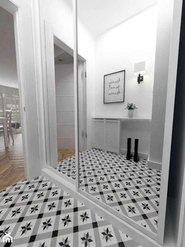 Dom w zabudowie szeregowej - Hol / przedpokój, styl skandynawski - zdjęcie od white interior design