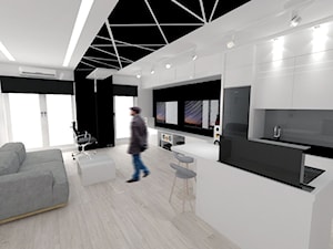 Meszkanie 45 m2 - Salon, styl minimalistyczny - zdjęcie od white interior design