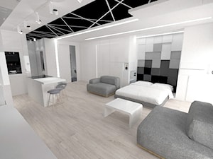 Meszkanie 45 m2 - Salon, styl minimalistyczny - zdjęcie od white interior design