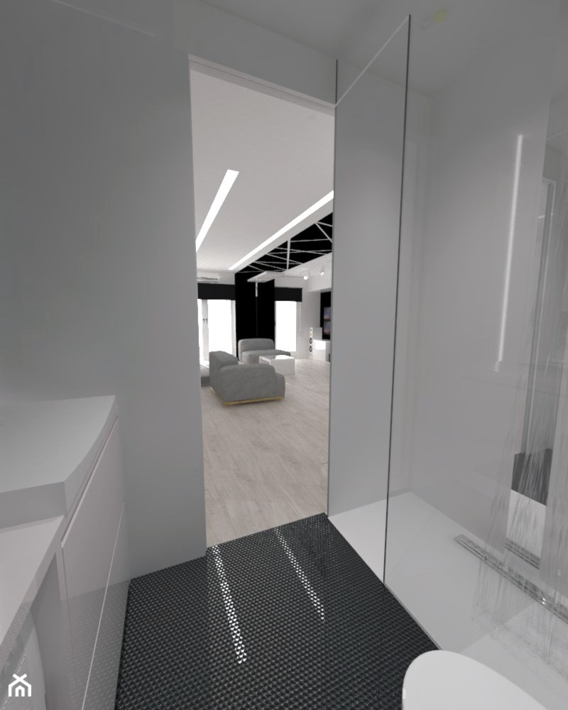 Meszkanie 45 m2 - Łazienka, styl minimalistyczny - zdjęcie od white interior design