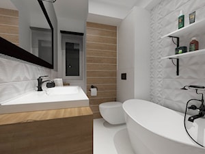 mieszkanie 70 m2 - Łazienka, styl nowoczesny - zdjęcie od white interior design