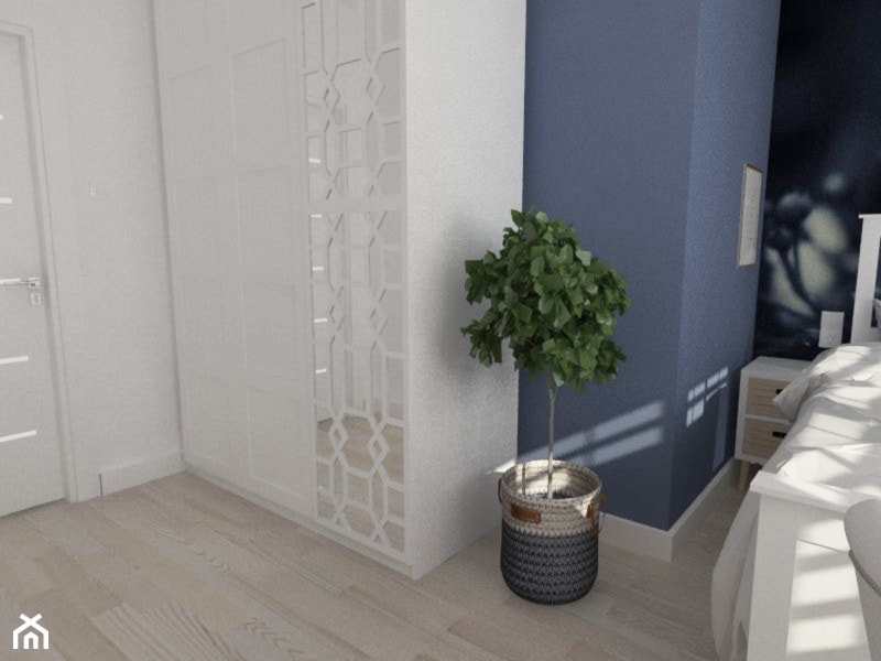 Projekt małego mieszkania - Sypialnia - zdjęcie od white interior design