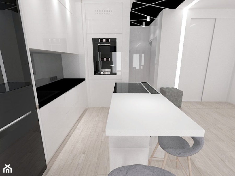 Meszkanie 45 m2 - Kuchnia, styl minimalistyczny - zdjęcie od white interior design