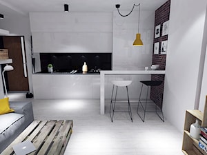 Kawalerka - Kuchnia, styl nowoczesny - zdjęcie od white interior design