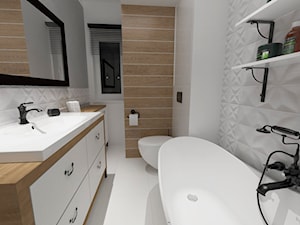 mieszkanie 70 m2 - Łazienka, styl nowoczesny - zdjęcie od white interior design