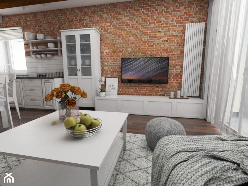 mieszkanie 70 m2 - Salon - zdjęcie od white interior design