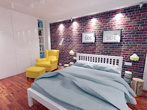 Sypialnia 26m2 - Sypialnia, styl nowoczesny - zdjęcie od white interior design