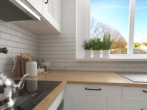 Dom w zabudowie szeregowej - Kuchnia, styl prowansalski - zdjęcie od white interior design
