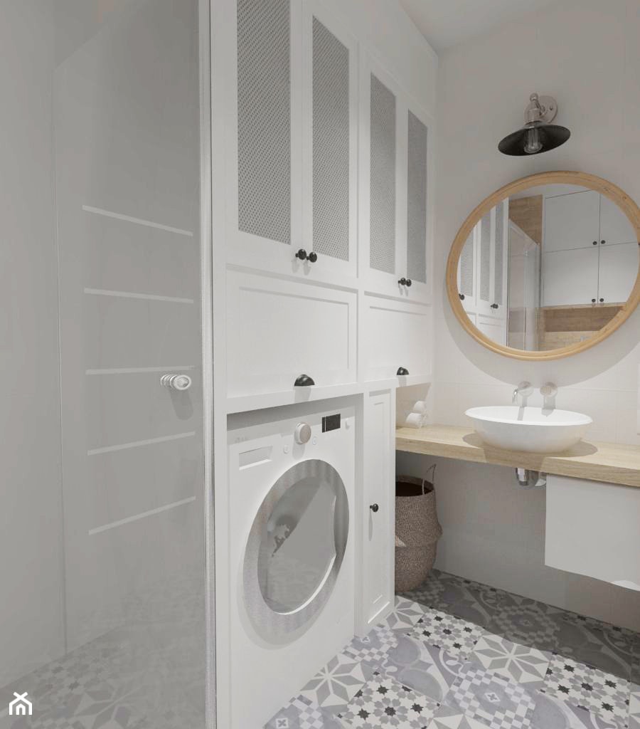Projekt małego mieszkania - Łazienka - zdjęcie od white interior design - Homebook