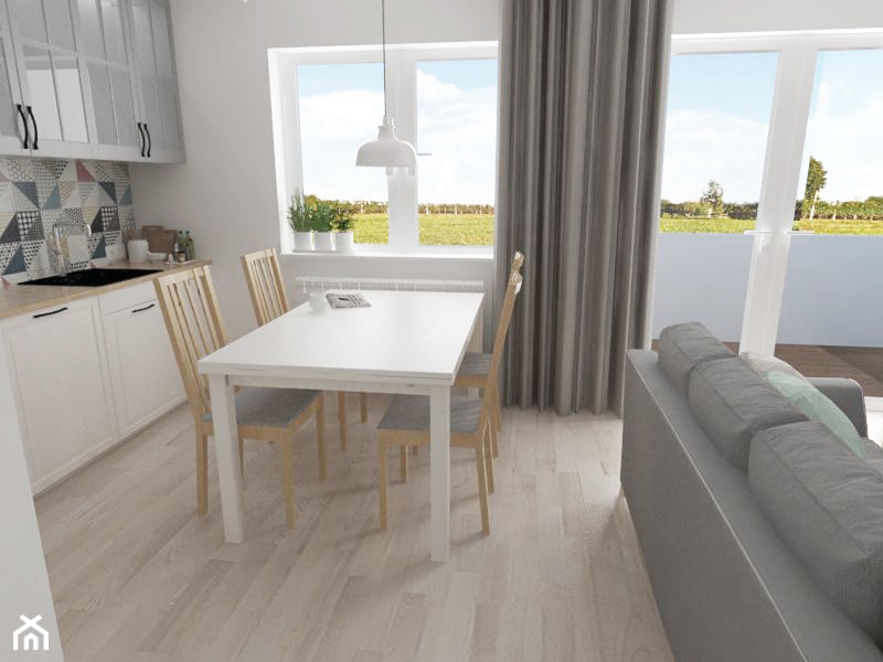 Projekt małego mieszkania - Kuchnia - zdjęcie od white interior design