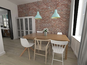 Drugie życie starego domu - Średnia szara jadalnia jako osobne pomieszczenie - zdjęcie od white interior design