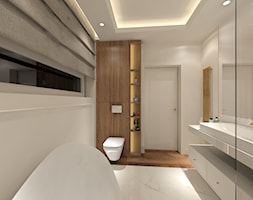 Elegancka łazienka z wanną i prysznicem - zdjęcie od MKdezere - Homebook