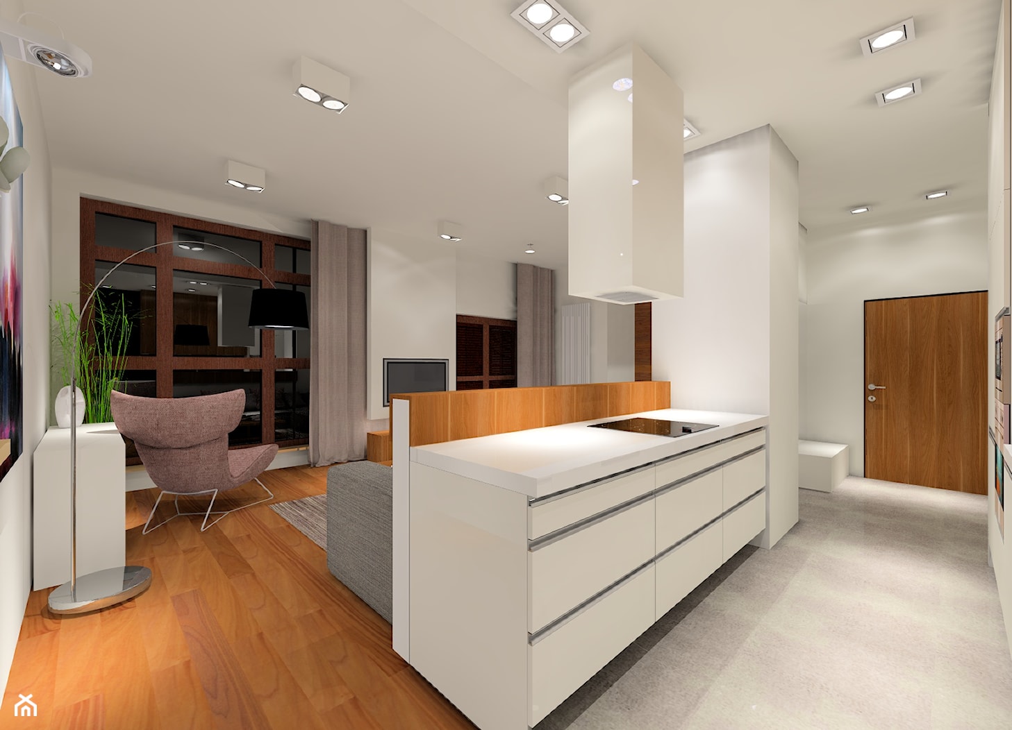 Nowoczesny projekt mieszkania - Kuchnia, styl nowoczesny - zdjęcie od MKdezere - Homebook