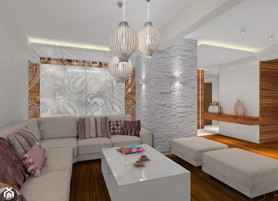 Przytulne mieszkanie - Salon, styl nowoczesny - zdjęcie od MKdezere