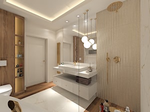 Łazienka z wanną i prysznicem walk-in - zdjęcie od MKdezere