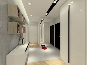 Projekt wnętrz mieszkania. - Hol / przedpokój, styl nowoczesny - zdjęcie od MKdezere
