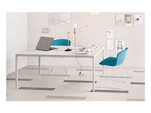 SANT'AGOSTINO DIGITALART - Średnie w osobnym pomieszczeniu białe biuro, styl minimalistyczny - zdjęcie od modnydom24