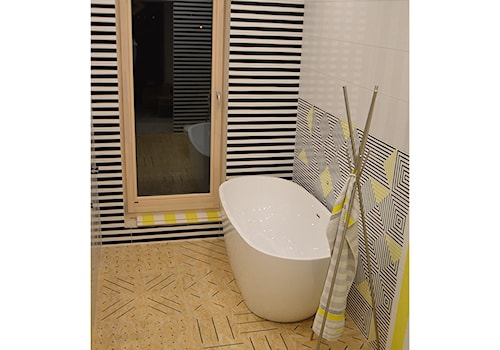 LEMON FREE / VIVES INUIT - Średnia łazienka z oknem, styl nowoczesny - zdjęcie od modnydom24
