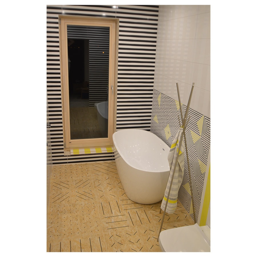 LEMON FREE / VIVES INUIT - Średnia łazienka z oknem, styl nowoczesny - zdjęcie od modnydom24