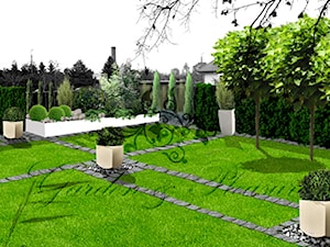 Projekt nowoczesnego ogrodu Warszawa - zdjęcie od Garden & Pleasure - Architektura Krajobrazu i Sztuka Ogrodowa