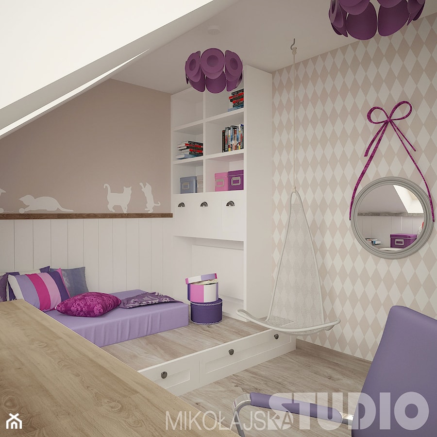 Pokój dla dziewczynki w stylu vintage - zdjęcie od MIKOŁAJSKAstudio