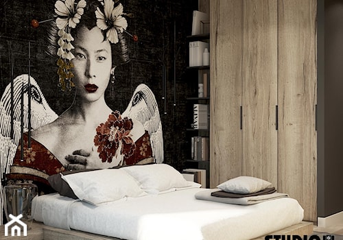 sypialnia, motyw japoński - zdjęcie od MIKOŁAJSKAstudio