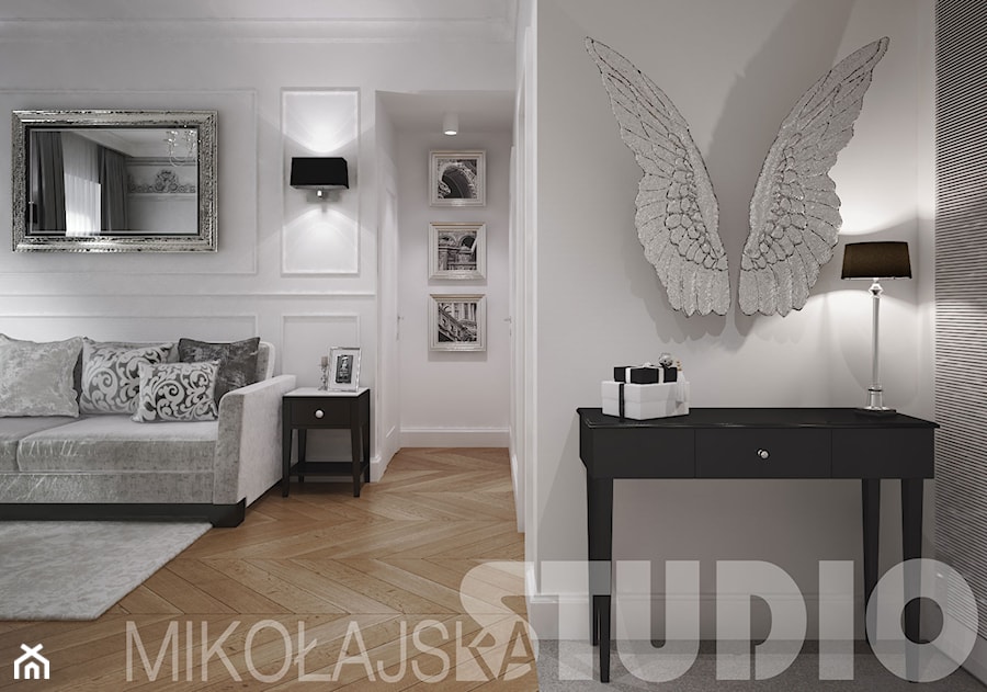 salon w stylu glamour - projekt wnętrz - zdjęcie od MIKOŁAJSKAstudio