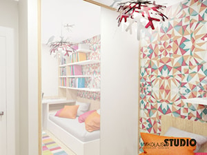 pokój dziewczynki kolorowy kolorowa tapeta - zdjęcie od MIKOŁAJSKAstudio